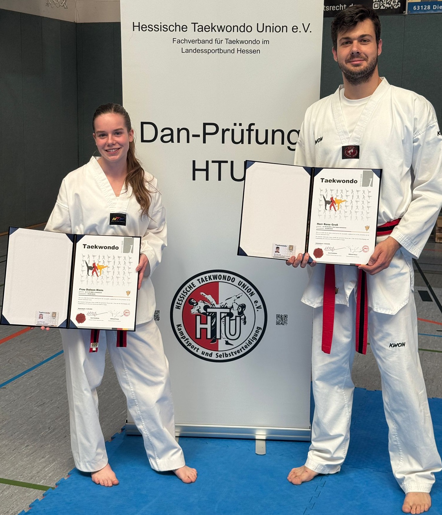 Rene und Daleen Dan Prüfung